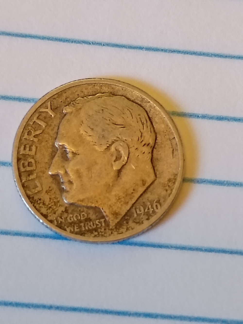 Vintage Gold-Tone Decorative Coin Accent - Gold